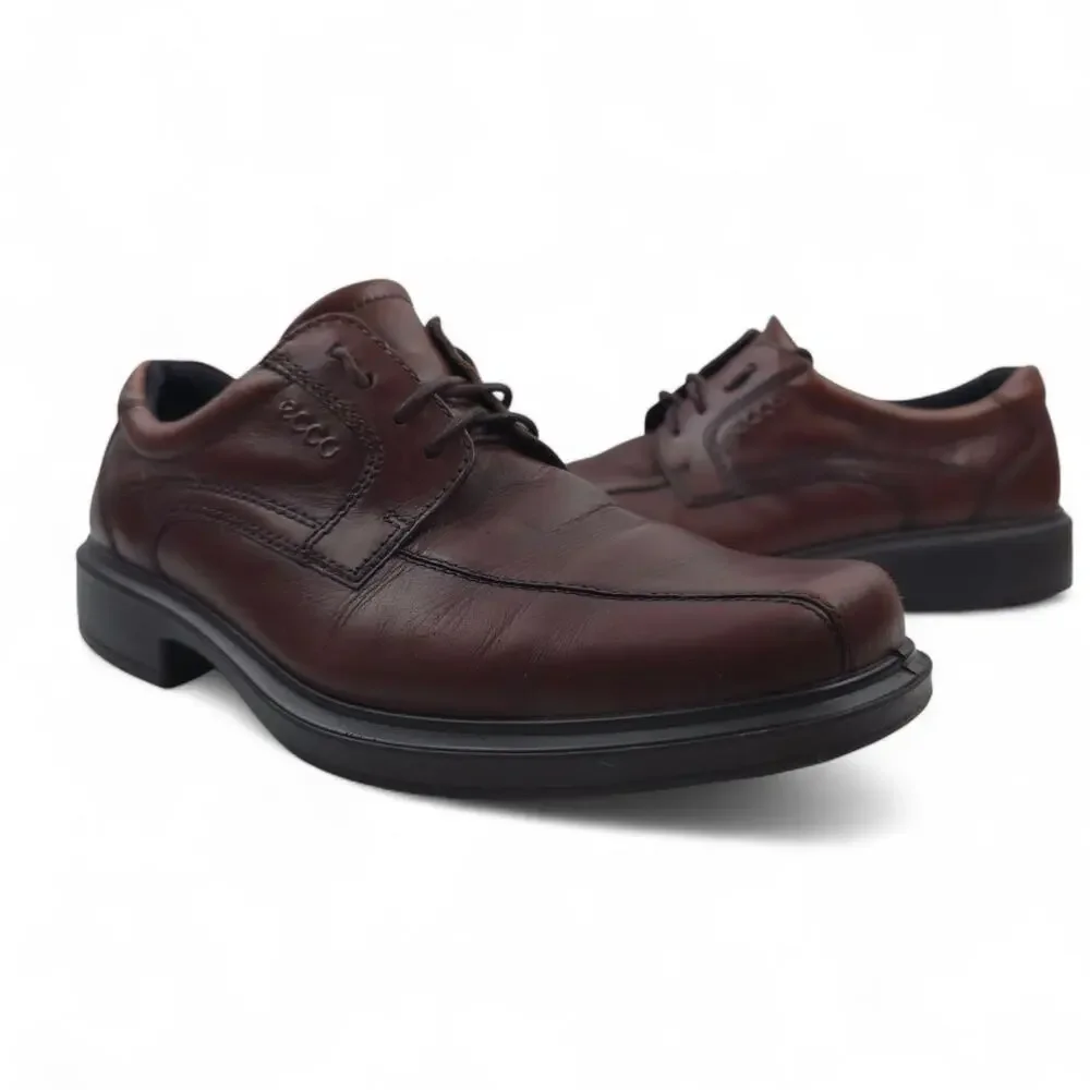 Ecco Shoes Mens 44 US 10/10.5 Helsinki Square‎ Bike Toe Oxford